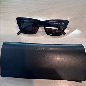 Saint Laurent Narrow Cat Eye Sunglasses